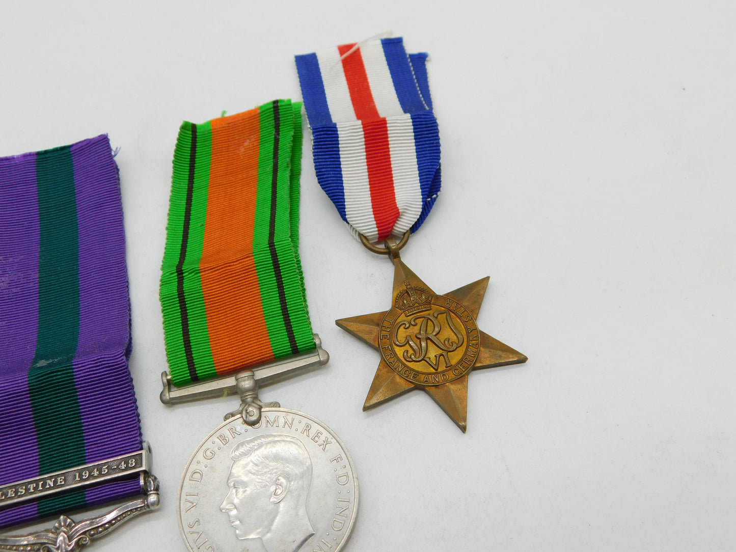 WWII Service Medal Collection PTE L Pearson Palestine Service Medal 1946