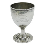 George III Sterling Silver 'Best South Down Ewes' Chalice Antique 1812 London