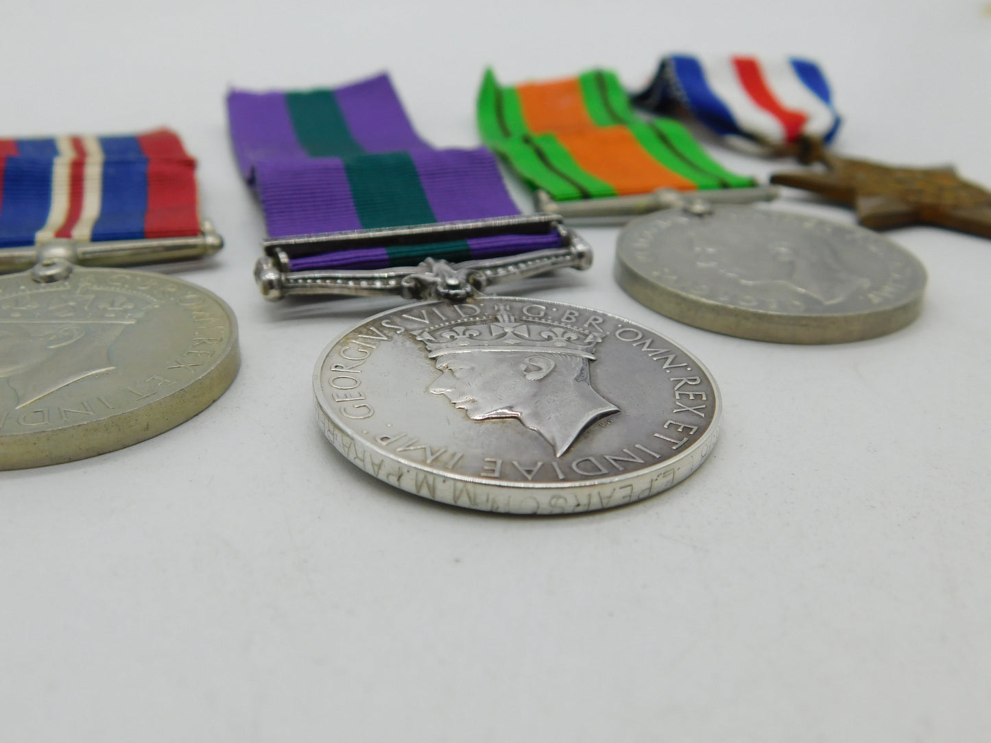 WWII Service Medal Collection PTE L Pearson Palestine Service Medal 1946