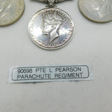 WWII Service Medal Collection PTE L Pearson Palestine Service Medal 1946