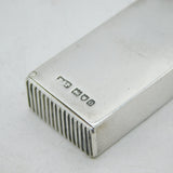 Sterling Silver King Edward VII Portrait Vesta Case Antique 1909 London