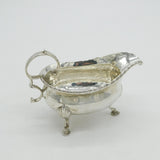 Georgian Sterling Silver Scrolled Sauce or Gravy Boat 1777 London Antique