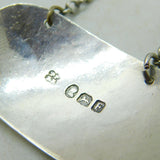 George III Sterling Silver Port Decanter Label Antique 1801 London Georgian