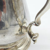 George III Sterling Silver Baluster Pint Tankard 'B' Initial Antique 1761 London