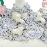 19th Century Staffordshire Porcelaneous Shepherd & Sheep Figure Group Antique Georgian