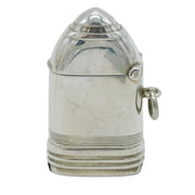 WW1-Interest  Sterling Silver Howitzer Shell Vesta Case Antique 1915 Birmingham