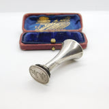 Edwardian Sterling Silver MA Fob Seal Stamp 1907 London Import Antique