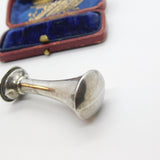 Edwardian Sterling Silver MA Fob Seal Stamp 1907 London Import Antique