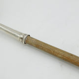 George II Sterling Silver Wooden Handled Toddy Ladle Antique 1739 London