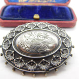 Aesthetic Movement Victorian Sterling Silver Swallow Brooch 1885 Birmingham