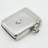 Edwardian Sterling Silver Enamel French Battleship 'Liberté' Vesta Case Antique 1904 Birmingham