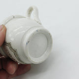 Georgian Creamware Glazed Teacup 'Kiss Me Quick And Go' Antique c1800