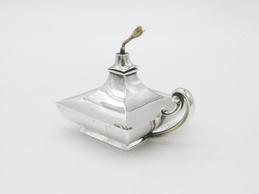 Sterling Silver Lamp Form Table Lighter Antique 1919 Birmingham Art Deco