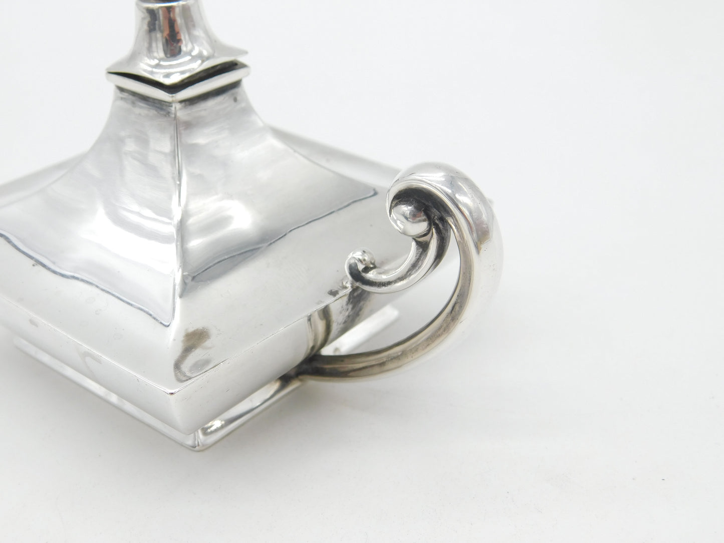 Sterling Silver Lamp Form Table Lighter Antique 1919 Birmingham Art Deco