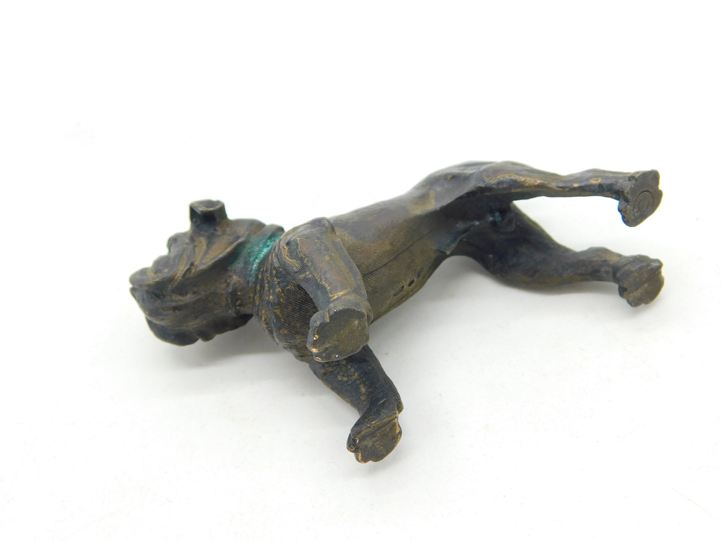 Cast Bronze Bulldog Figurine or Ornament Antique c1930 Art Deco