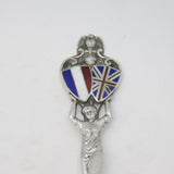 Edwardian Sterling Silver Enamel 'Entente Cordiale' Spoon Antique 1907 Chester