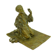 19th Century Franz Bergman Vienna Bronze Orientalist Praying Man Antique c1860
