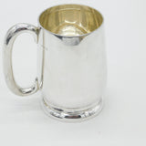 Sterling Silver Mug Tankard Minimal Antique 1937 Birmingham Art Deco