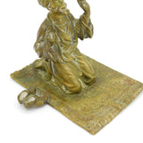 19th Century Franz Bergman Vienna Bronze Orientalist Praying Man Antique c1860