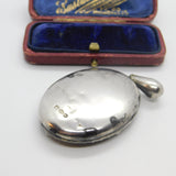 Victorian Sterling Silver Large Art Nouveau Locket Antique 1882 Chester