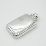 Edwardian Sterling Silver Hip Flask Antique 1903 Chester Marples & Beasley