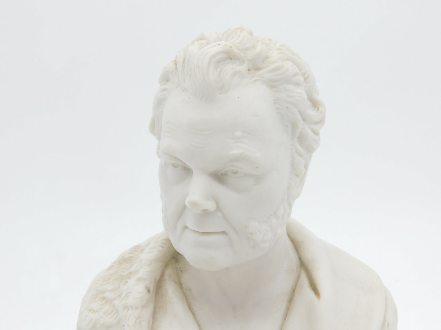 Victorian-era Alabaster Bust British Prime Minister Lord Palmerston c1850 Antique