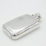 Edwardian Sterling Silver Hip Flask Antique 1903 Chester Marples & Beasley