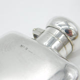 Edwardian Sterling Silver Hip Flask Antique 1903 Chester Marples & Beasley