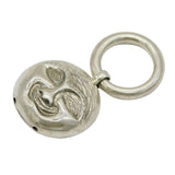 Sterling Silver Man in the Moon Novelty Baby Rattle & Teether Vintage c1970