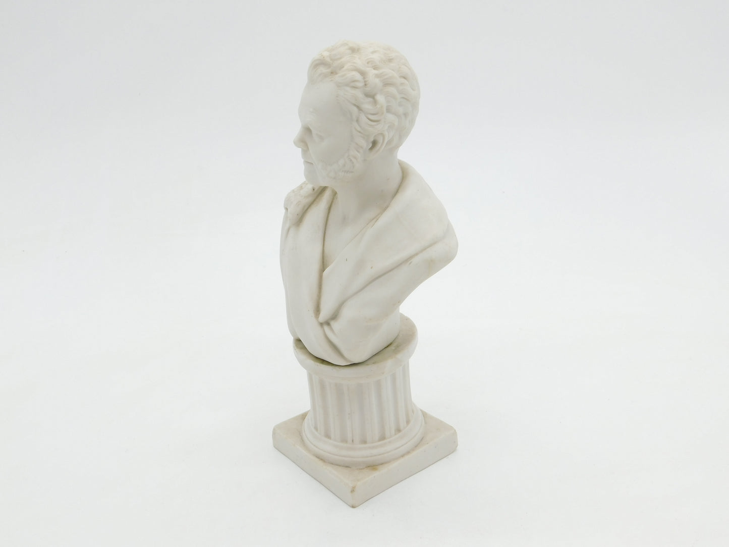 Victorian-era Alabaster Bust British Prime Minister Lord Palmerston c1850 Antique