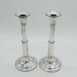George III Pair of Old-Sheffield Silver Plated Telescopic Candlesticks Antique c1790s