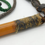 19th Century Ornate Carved Beagling Crop Whip & Dog Whistle Antique c1880