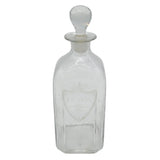 George III Hand Blown Acid Etched 'Brandy' Label Decanter Antique c1790