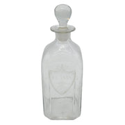 George III Hand Blown Acid Etched 'Brandy' Label Decanter Antique c1790