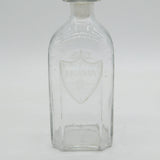 George III Hand Blown Acid Etched 'Brandy' Label Decanter Antique c1790