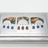 WWII-era Aluminium Colourful Enamel North Africa Egypt Cigarette Case c1940