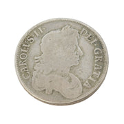 King Charles II Silver Crown Coin 1676 Fair Condition Antique OCTAVO