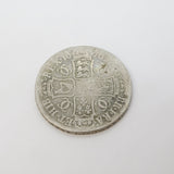 King Charles II Silver Crown Coin 1676 Fair Condition Antique OCTAVO