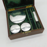 Boxed George III Sterling Silver Gents Four-Part Vanity Set Antique 1798 London
