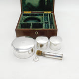 Boxed George III Sterling Silver Gents Four-Part Vanity Set Antique 1798 London