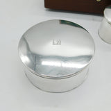 Boxed George III Sterling Silver Gents Four-Part Vanity Set Antique 1798 London