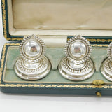 Edwardian Boxed Sterling Silver Set of Place Settings Antique 1904 Sheffield
