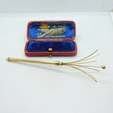 9ct Yellow Gold Propelling Cocktail 'Swizzle' Stick Vintage 1973 Birmingham