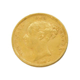 Queen Victoria 22ct Gold Shield-Back Half Sovereign Coin 1885 Antique