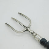 George III Sterling Silver Turned Wooden Toasting Fork Antique 1789 London