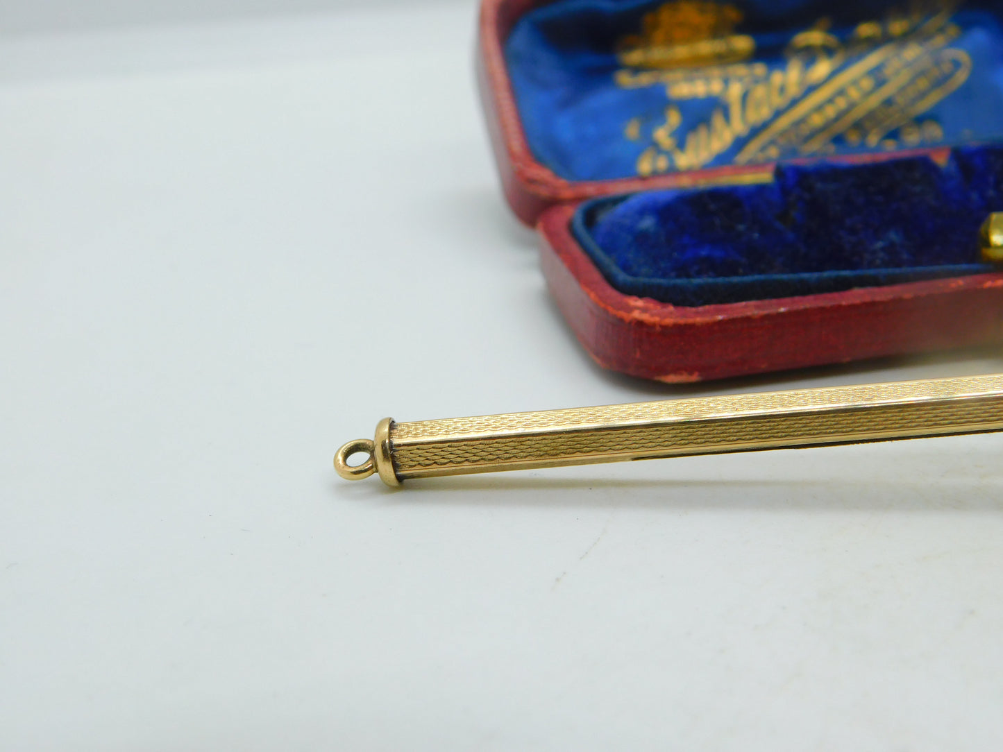 9ct Yellow Gold Propelling Cocktail 'Swizzle' Stick Vintage 1973 Birmingham