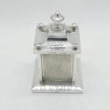 Asprey & Co Art Deco Sterling Silver Rotating Swivel Action Cigarette Box Antique 1927 London