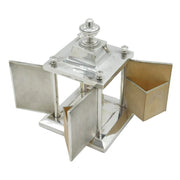 Asprey & Co Art Deco Sterling Silver Rotating Swivel Action Cigarette Box Antique 1927 London