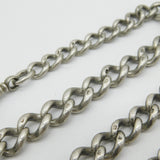 Victorian Sterling Silver Graduating Albert Watch Chain Antique 1900 Birmingham