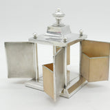 Asprey & Co Art Deco Sterling Silver Rotating Swivel Action Cigarette Box Antique 1927 London